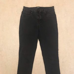 Black high waisted stretchy skinny jeans